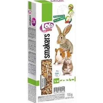 Krmivo pro hlodavce LOLO SMAKERS 3v1 klasy MIX příchutí pro hlodavce 135 g