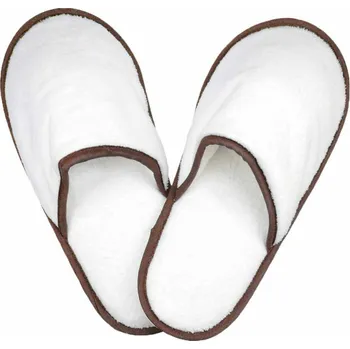 Pracovní obuv The One Towelling Pantofle Slippers, froté COT481026ai6j6-white/taupe 42-44 Bílá/taupe