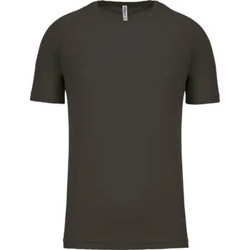 pracovní tričko Kariban Tričko PA438, sportovní, krátký rukáv, pánské COT20P43867005-dark grey 2XL Šedá tmavá
