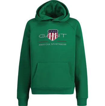 Dívčí mikina MIKINA GANT ARCHIVE SHIELD HOODIE WILD GREEN