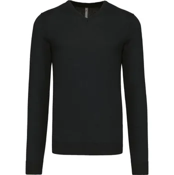 pracovní mikina Kariban Svetr K965 s výstřihem do V, pánský COT20K96500204-black XL Černá