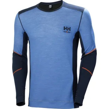 pracovní tričko Helly Hansen Tričko LIFA Merino 75106, funkční, dlouhý rukáv, pánské COT595106aik02-navy/stone M Navy/modrá stone