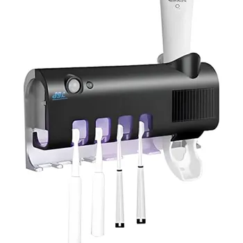 Elektrický zubní kartáček S.I.C. Držák zubního kartáčku s ultrafialovým sterilizátorem Stlačovač zubní pasty Nástěnný automatický dávkovač zubní pasty Led X001HWRTGL