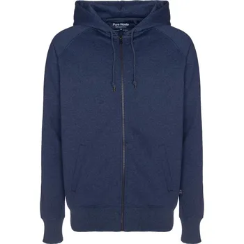 pracovní mikina Pure Waste Mikina s kapucí HJUB na zip, unisex COT74HJUBo5300-navy melang XS Melír navy
