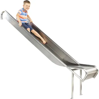 Doplněk pro dětské hřiště Playground System SKLUZAVKA nerezová "Eco" pro výšku konstrukce 1 m