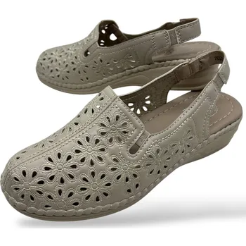 Dámská obuv Koka Dámské béžové zdravotní sandály s otevřenou patou Barva: Béžová, Velikost: 41