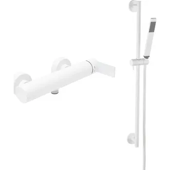 Vodovodní baterie Sprchová baterie SAT B-Way se sprchovým setem 150 mm bílá matná SATBSBW268BSET1