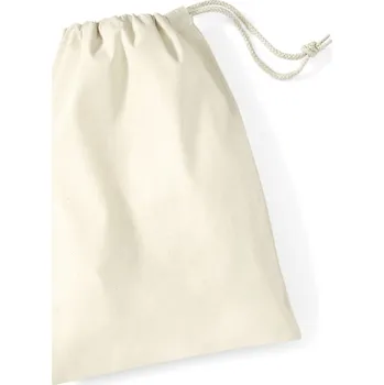 Nákupní taška Westford Mill Pytel W115 na věci, bavlněný COT50011510019-natural XXS Naturální