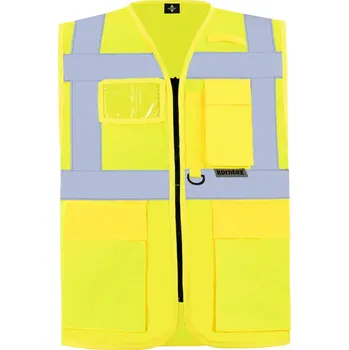 pracovní vesta Korntex Vesta KXMF – Berlin, multifunkční, reflexní COT76KXMF20015-yellow Žlutá 5XL