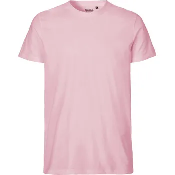 pracovní tričko Neutral Tričko O61001 z bio bavlny, krátký rukáv, pánské COT77610104005-light pink 2XL Růžová světlá