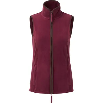 pracovní vesta Premier Vesta Artisan PR 804, fleecová, dámská COT390804zb604-burgundy/br XL Burgundová/hnědá