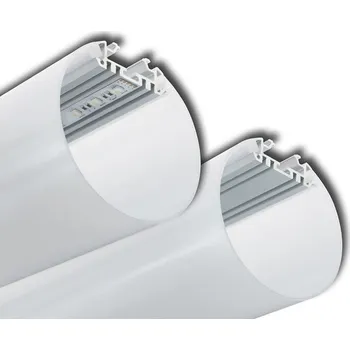 LED páska Závěsný hliníkový profil ZK, Ø 100mm, vč. mléčného difuzoru, 2,5m