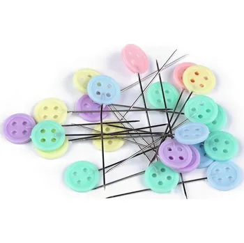 Ozdobné špendlíky délka 45 mm knoflík Varianta: mix, Balení: 1 krab.