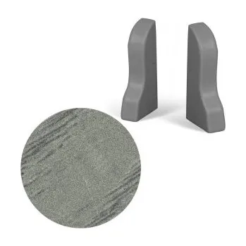 soklová lišta AC AP35 koncovka L+P k liště 08, Dub Belfort stříbrný, 1 pár