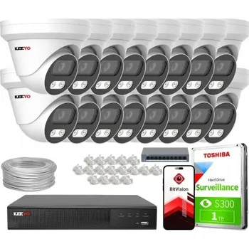 IP kamera Sada monitoringu venkovní IP kamera 16x LV-V-IP8M25DF-DL 8 Mpx mikrofon