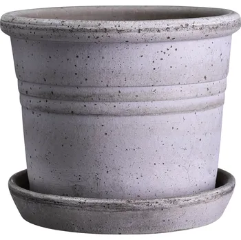 Květináč Bergs Potter, Zahradní květináč Galestro s podstavcem 16 cm šedý - Formadore