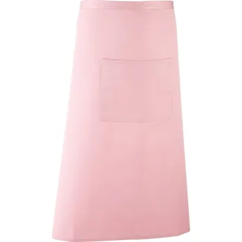 Pracovní zástěra Premier Zástěra Colours PR 158 do pasu, dlouhá COT39015804899-pink Růžová UNI