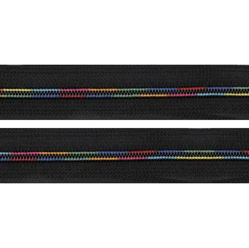 Zip Duhový zip spirálový No 5 metráž Varianta: černá, Balení: 1 m