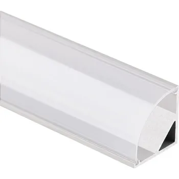LED páska Rohový hliníkový profil RS2 16x16 mm včetně čirého difuzoru 1 m