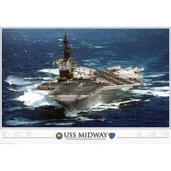 Plakát Plakát, Obraz - USS Midway - 1945 to 1997