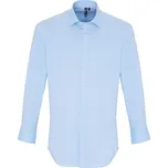 Premier Košile PR244, elastická, popelínová, dlouhý rukáv COT39024457305-pale blue 2XL Modrá světlá