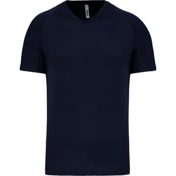 pracovní tričko Kariban Tričko PA476 s výstřihem do V, sportovní, krátký rukáv, pánské COT20P47600300-navy Navy XS