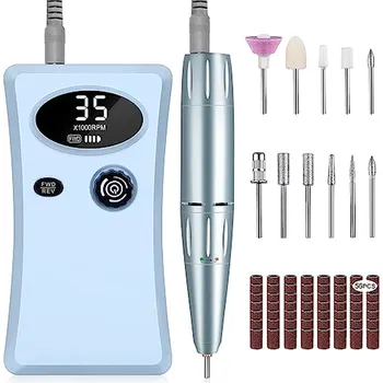 Elektrické pilníky na nehty Professional, Urbuti přenosná vrtačka na nehty pro akrylové a gelové nehty, 35000 otáček za minutu d X001Q3OX0V