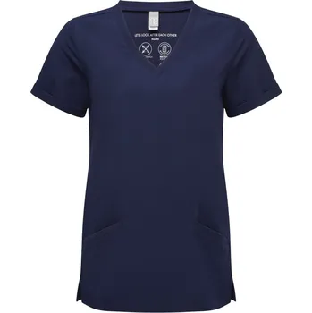pracovní tričko Premier Tričko NN 310, elastické, kazak s výstřihem do V, krátký rukáv, dámské COT39N31000300-navy Navy XS