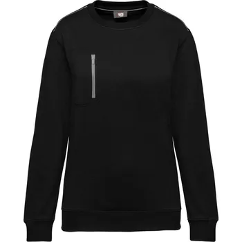 pracovní mikina Kariban Mikina Day-to-Day WK403 COT20W40381700-black/silve XS Černá/stříbrná