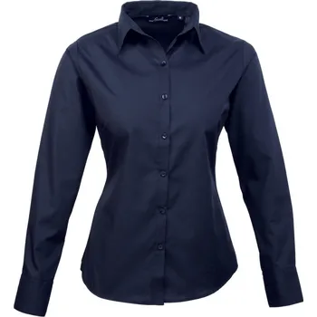 Pánská košile Premier Košile PR 300, popelínová, dlouhý rukáv, dámská COT3903000032h-navy 3XL Navy