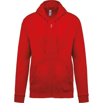 pracovní mikina Kariban Mikina Kariban K479 s kapucí na zip COT20K47900404-red XL Červená