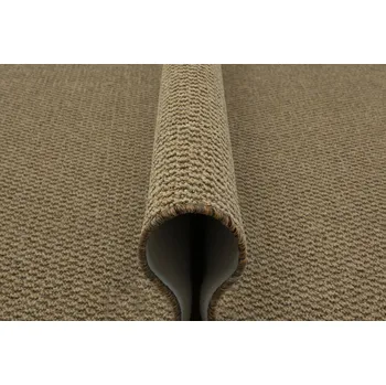 Koberec KOBEREC RUBENS SMYČKOVÝ PRAKTICKÝ BÉŽOVÝ HNĚDÝ DO PŘEDSÍNĚ POKOJE 200x200 cm