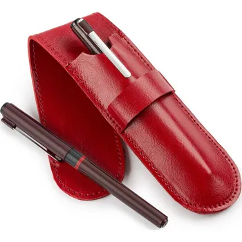 Obal na doklad SOLIER Červené kožené pouzdro na pera SW01 (SA14 ) Velikost: ONE SIZE