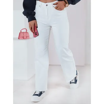 Dámské džíny Dámské džíny wide leg LUXEFLOW UY2365 Barva: Bílá, Velikost: M