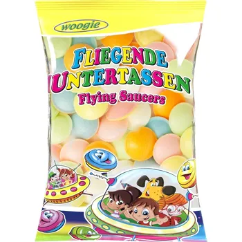 Bonbon Woogie Létající talířky se šumivou náplní 42g - originál z Německa