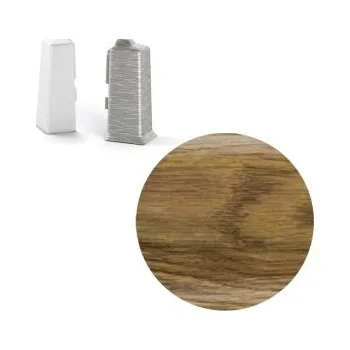 Podlahová lišta Salag AC AP31/1 vnější růžek k soklové liště NG80, PVC dub starý, v: 80 mm, 1 ks