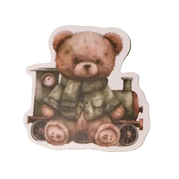 samolepka Samolepky - pohádkový medvídek III (sada 5 ks)