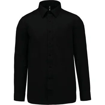 Pánská košile Kariban Košile Jofrey K545, dlouhý rukáv COT20K54500216-black Černá 6XL