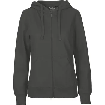 pracovní mikina Neutral Mikina s kapucí O 83301 na zip, bio bavlna, dámská COT77833166000-charcoal XS Charcoal