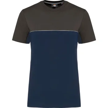 pracovní tričko Kariban Tričko WK304, krátký rukáv, pánské COT20W304q6215-navy/dark g 5XL Navy/šedá tmavá