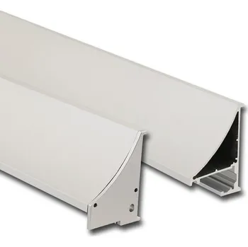 LED páska Speciální hliníkový profil, na sklo 8 mm, bez difuzoru, 1 m