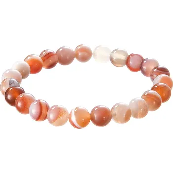 Náramek EVOLUTION GROUP CZ Náramek s minerálními kameny achát pruhovaný - 43056.3