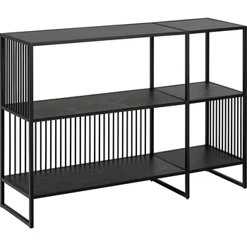 Knihovna Knihovna Strington 120 cm mramorově černá