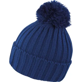 Pracovní přilba Result Headwear Čepice s bambulí R 369X, pletená COT28369X00399-navy Navy UNI