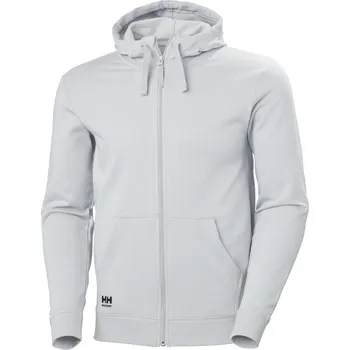 pracovní mikina Helly Hansen Mikina Classic 79328 s kapucí na zip, pánská COT599328x4503-grey fog L Šedá mlhavě