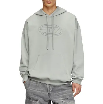 Pánská mikina MIKINA DIESEL S-UMMER-BIGOVAL SWEAT-SHIRT NEUTRAL GRAY