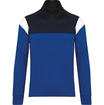 pracovní mikina Kariban Mikina Kariban PA387 s 1/4 zipem, tréninková COT20P387agg05-dark royal 2XL Modrá královská tmavá/navy