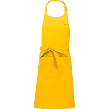 Pracovní zástěra Kariban Zástěra Sommelier K890 s laclem COT20K89020099-yellow Žlutá UNI
