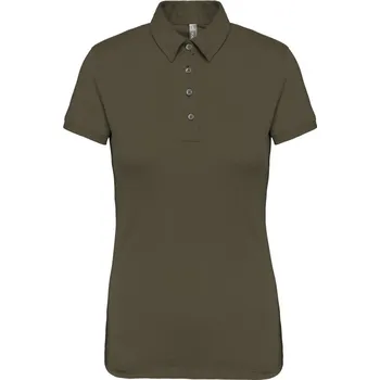 Pánská móda Kariban Polokošile Kariban K263, žerzejová, krátký rukáv, dámská COT20K26308105-light khaki 2XL Khaki světlá