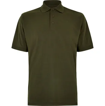 Pánské tričko Kustom Kit Polokošile Superwash KK 403, krátký rukáv, pánská COT430403j5305-army green 2XL Army zelená